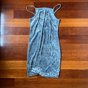 Olive Green Bodycon Velvet Dress - Forever 21